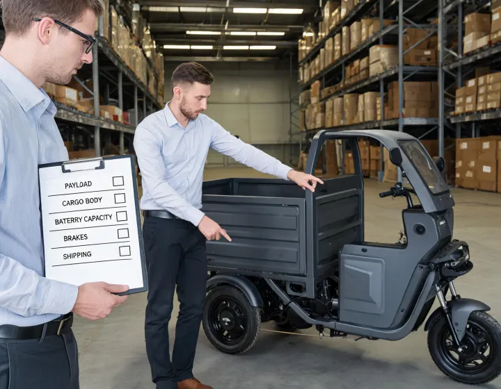 Electric cargo tricycle procurement planning