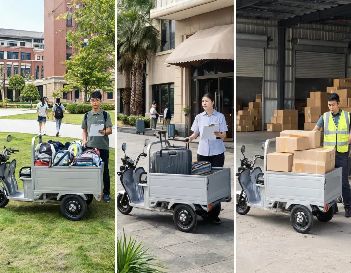 Commercial electric cargo tricycle use planning